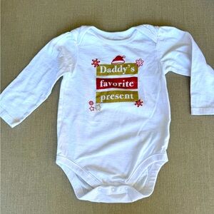 Daddy’s Favorite Present, White, Onesie, Size 12-18 Months